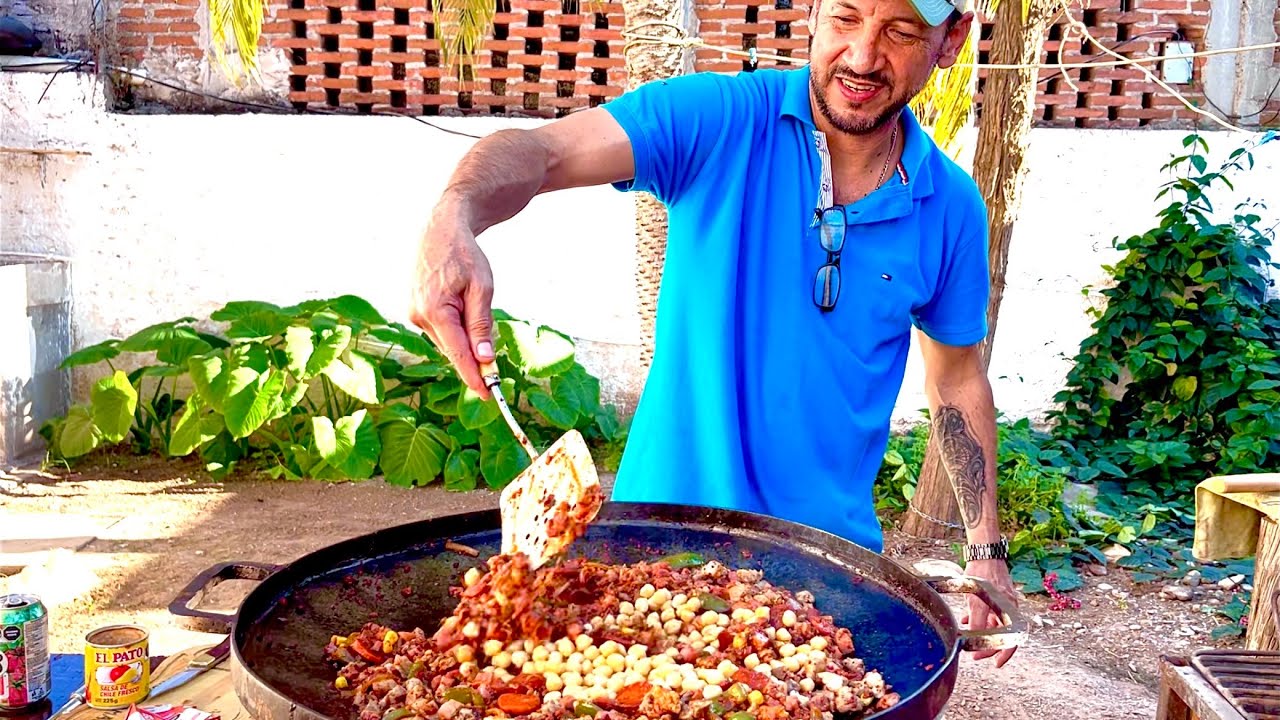 Discada sinaloense con ingrediente secreto 