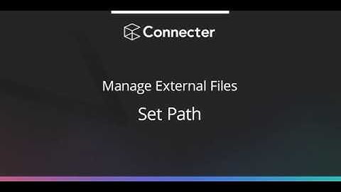 Manage External Files
