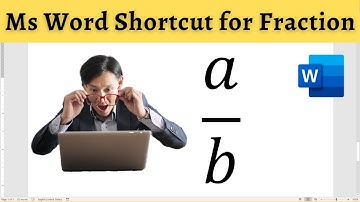 How to type fraction in Word Easy and Fastest Way to create any fraction in Word [2021]