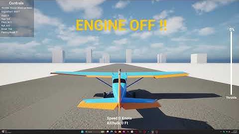 UE5 Physics based Airplane simulation WIP