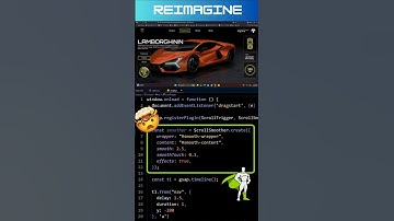How to Create Amazing Lamborghini Car Website | GSAP Animation | ScrollTrigger | Super CAr Website