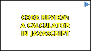 Code Review: A calculator in JavaScript Profile