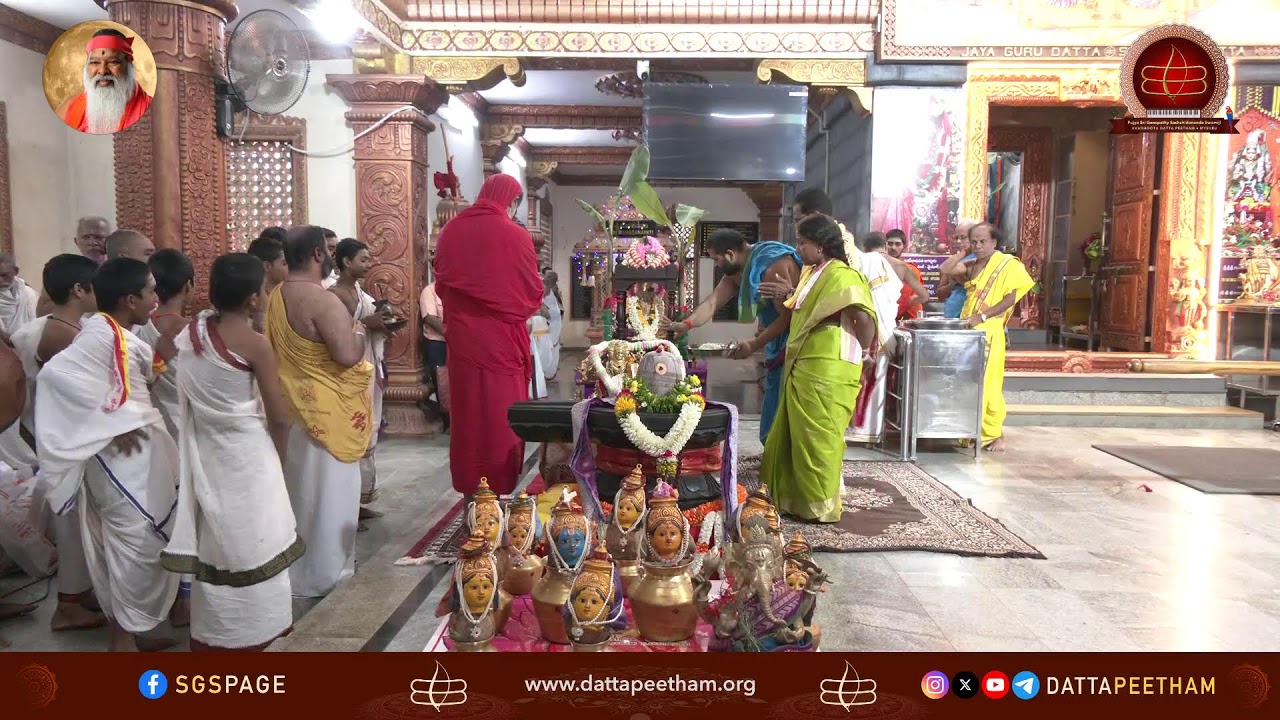 22nd Chaturmasya Vrata Deeksha • Sripada Vallabha Anagha Datta Kshetram, Pithapuram • 3 Sep 2025