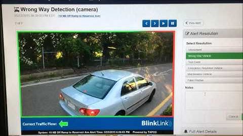 Wrong Way Driving Detection