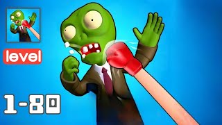 Annoying Zombie Punch Game - Gameplay Walkthrough All Levels 1-80 Knockout stupid zombies screenshot 1