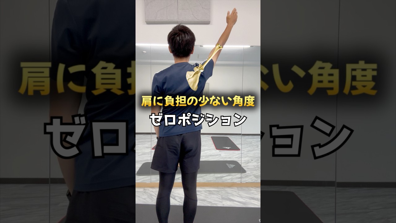 Zero Position] The shoulder position used by overhead athletes to