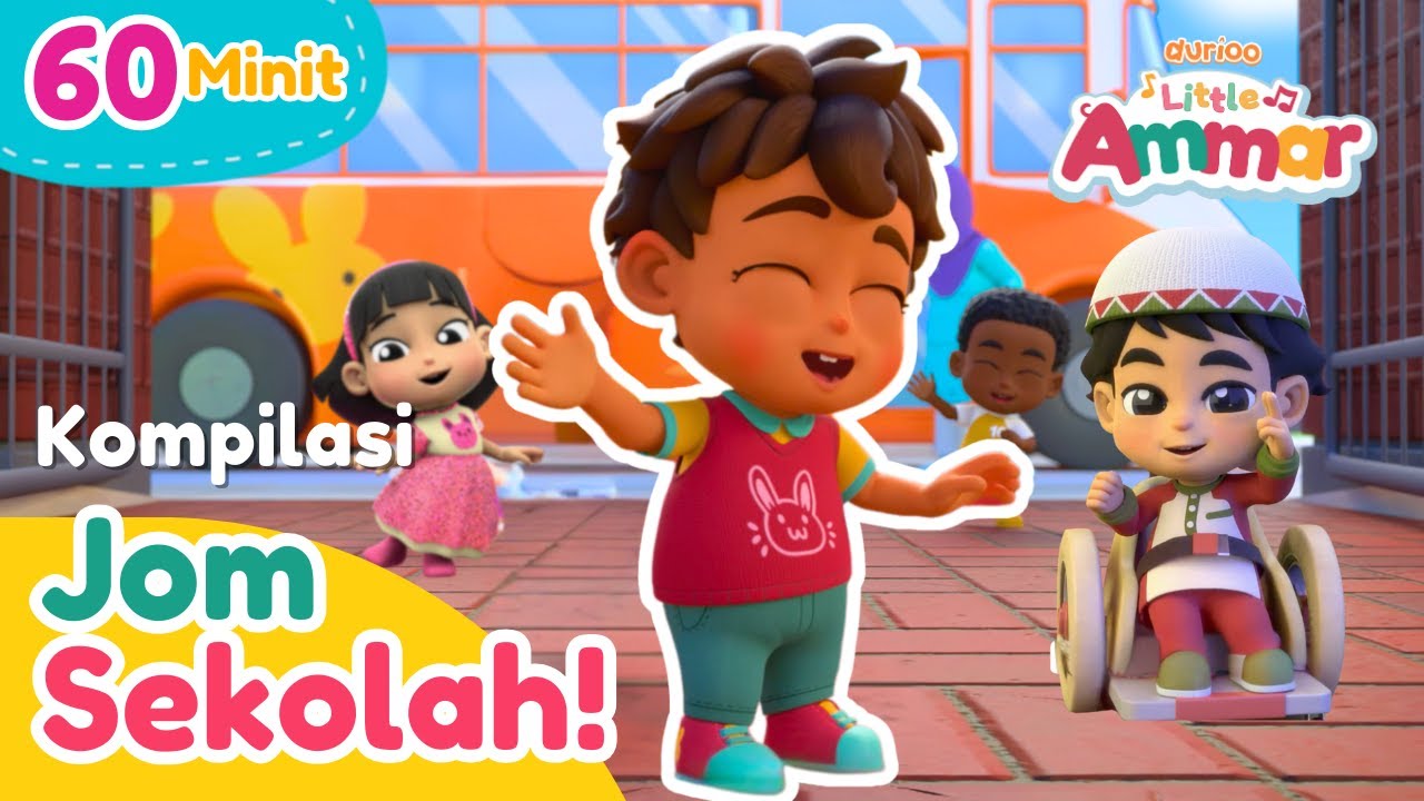 Kompilasi JOM SEKOLAH Little Ammar | 60 Minit ⏰✨ Dari Pengasas Omar & Hana | Durioo+ Originals