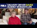 Volunteer delivery driver saves elderly woman's life