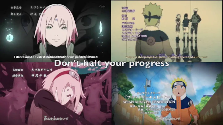 Naruto Shippuden Opening 19 English Subs (V1 & V2)