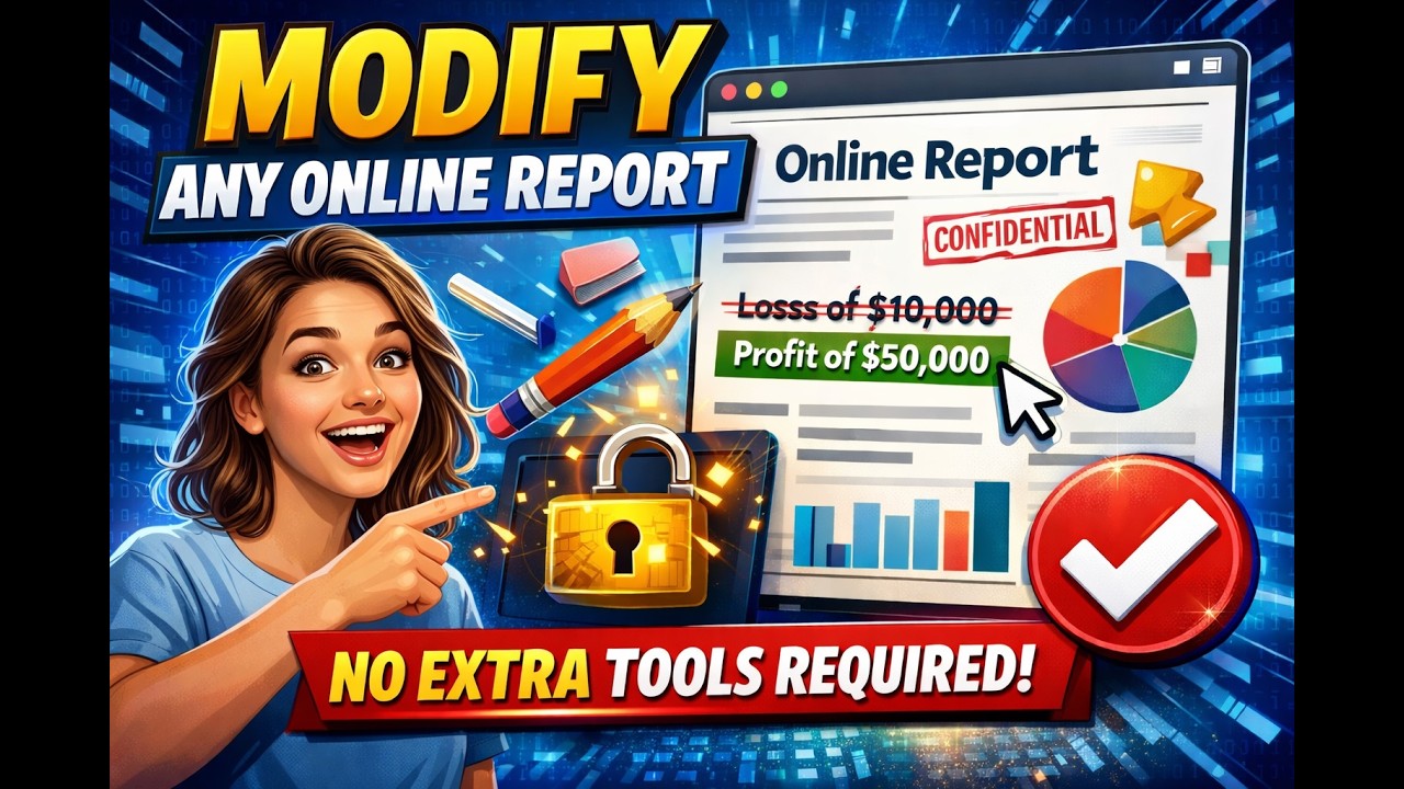 Modify ANY HTML Report Online - YouTube