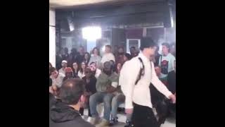bladee walks past kanye