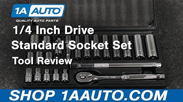 1/4 Inch Drive Standard Socket Wrench Set - Available on 1aauto.com