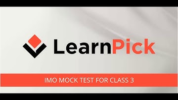 LearnPick IMO Sample Mock Test 1 for Class 3