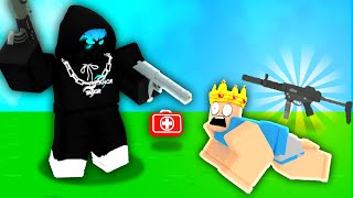 they actually added GUNS in Roblox Bedwars.. (Battle Royale)