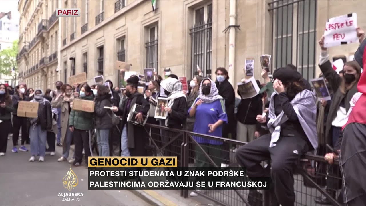 طلاب باريس يقولون: "المقاومة"، "تحيا فلسطين"، "هذه إبادة جماعية".