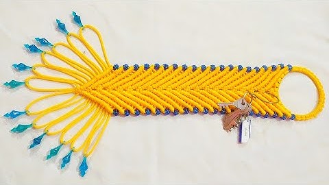 Very Easy And Beautiful Macrame Key Hanger... Unique Macrame Design.