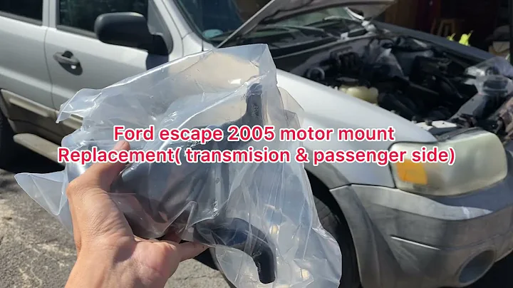 Ford escape 2005- passenger side and transmission  mounts replacement - DIY motor mount repair #diy