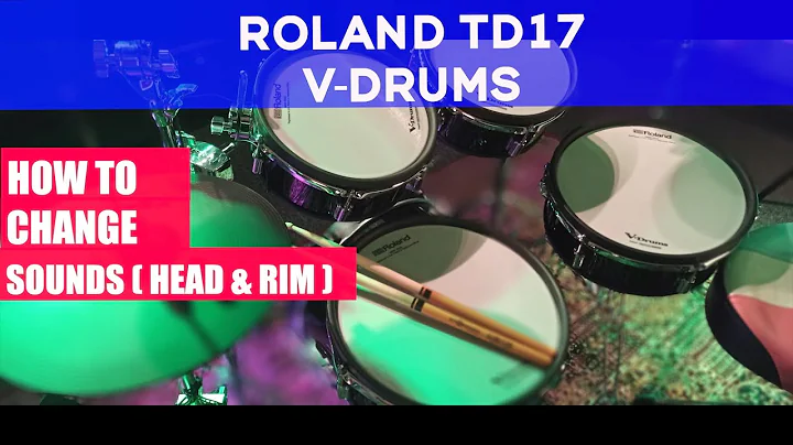 Roland TD17 - How to Assign Sounds to V-Drum Pads (Head & Rim)
