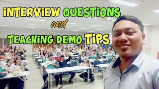 COMMON INTERVIEW QUESTIONS AND TEACHING DEMO INFO IN THAILAND || Khon Philippine