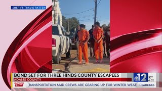 Three Hinds County escapees captured in Adams County