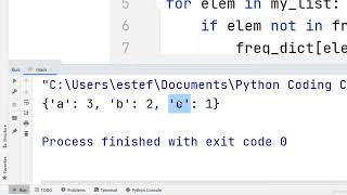 Python Program to Count Frequency of Elements in a List Using a Dictionary