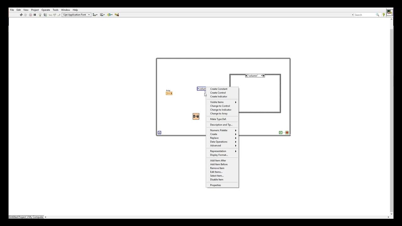 LabView Basic 1:LabView Sorting 2d Array by column and by row - YouTube