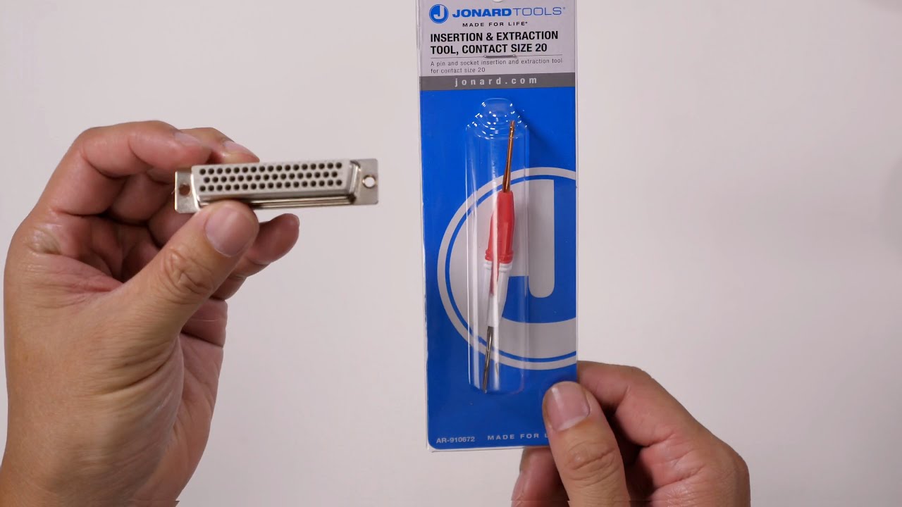 Jonard Tools AR-910672 Insertion and Extraction Tool for Front Release Contacts Size 20 Unboxing