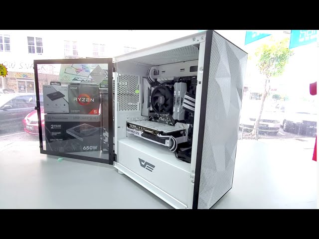 White Theme Gaming PC   AMD Ryzen 5  + Asrock BM Steel Legend   Time  lapse Installation