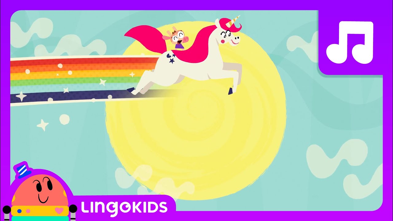 My UNICORN SONG 🦄🌈 Color song for Kids | Lingokids - YouTube