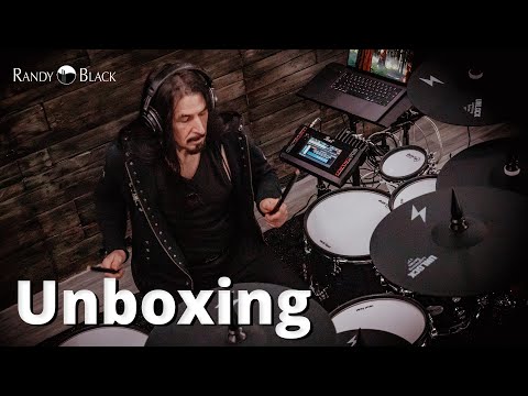 Unboxing Randy Black's drum-tec pro 3 kit with Unlock e-cymbals