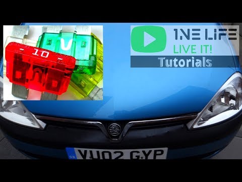 Vauxhall Opel Corsa C - Fuse Box Location