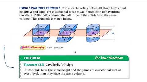 Geometry, 12.4: Volume of Prisms and Cylinders