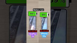 OnePlus 15 vs iPhone 17e battery test!