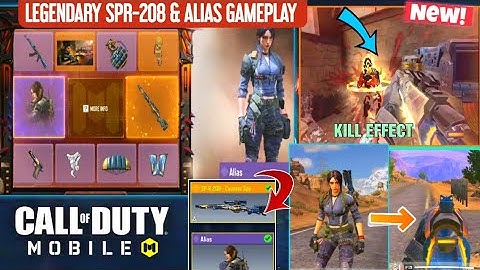 *NEW* COD MOBILE Doppelganger Lucky Draw - Legendary SP-R 208 "Counter SPY",Epic Alias Skin Gameplay