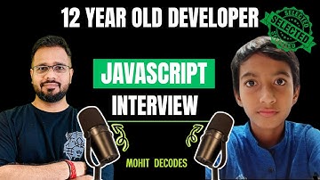 12-Year-Old Web Developer Mock Interview | HTML, CSS & JavaScript | Class 6