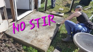 Dry Pour Concrete Patio | DIY | Girl Friendly