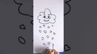 Happy cloud drawing for kids #viral #shortvideo #trending #shorts #arts