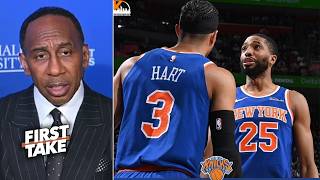 FIRST TAKE | Shutup Josh Hart, Mikal Bridges is "coffin" burying Knicks ambitions - Stephen A. Smith