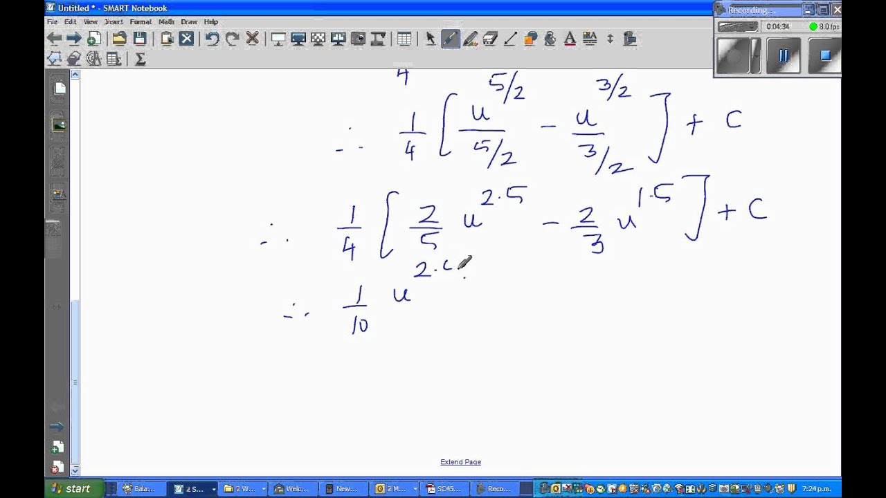 Indefinite Integration Of X 2x 1 0 5 By U Substitution YouTube indefinite-integration-of-x-2x-1-0-5-by-u-substitution-youtube