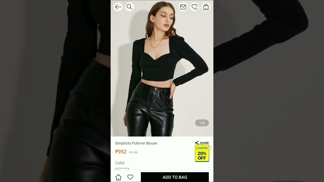 Best of URBANIC crop, pullover blouses, t-shirts tops under Rs 1000