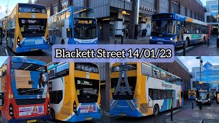 Buses at Blackett Street, Newcastle | 14/01/23