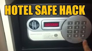 How to hack hotel room safety deposit box