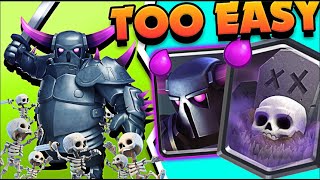 WHY AM I USING THIS!? PEKKA GRAVEYARD in CLASH ROYALE