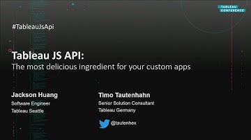 Tableau JavaScript API | The most delicious ingredient for your custom applications