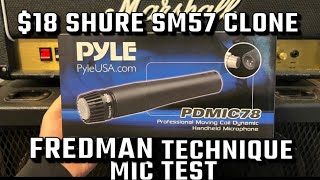 Awesome cheap microphone PYLE PDMIC78 Fredman Technique Microphone Test Shure SM57 CLONE