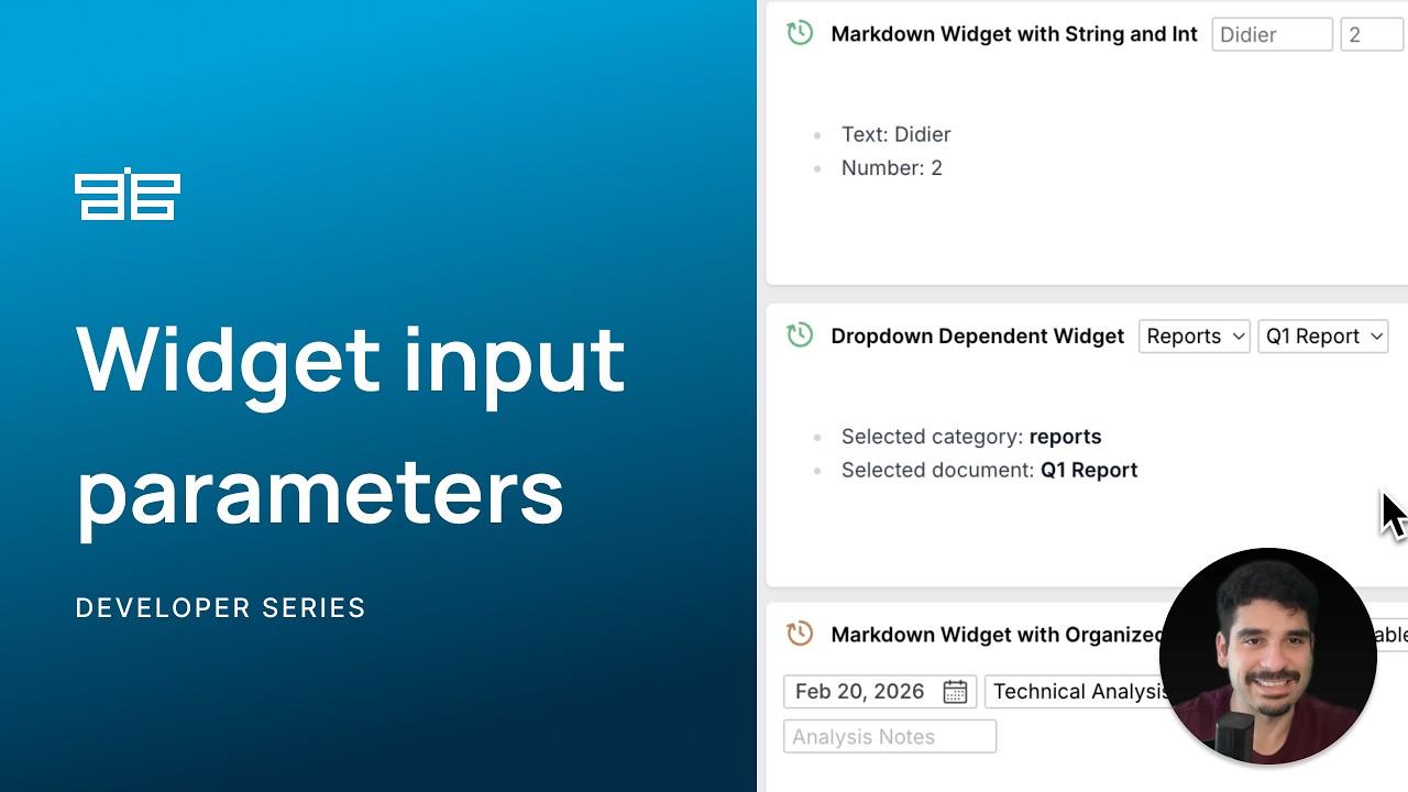 Widget input parameters - OpenBB Workspace tutorials for developers ...