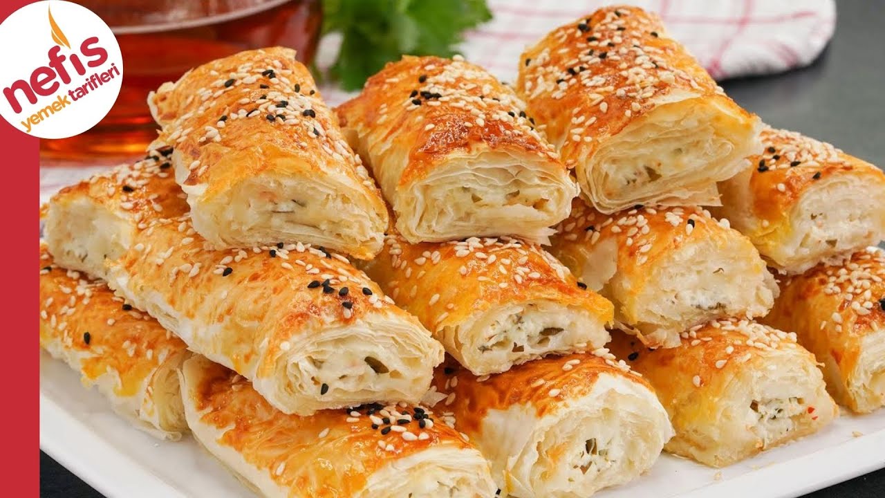 AŞIRI KOLAY???????????? Çıtır Çıtır Peynirli Börek Tarifi (Baklavalık Yufkadan)