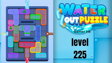 Water out puzzle level 225 hard level Walkthrough Solution 