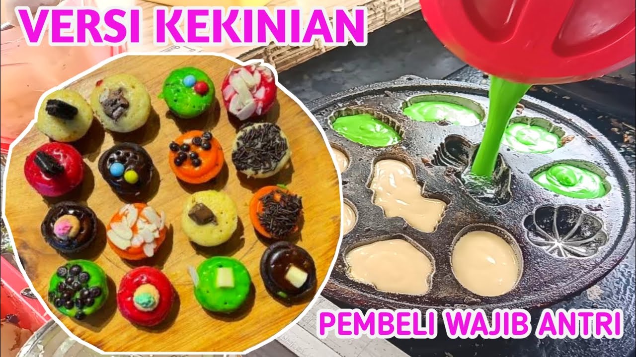 JAJANAN SD 1000AN !! KUE CUBIT KEKINIAN, PEMBELINYA WAJIB ANTRI !! BIKIN LUMER SEPERTI KUE PANCONG