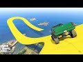 قراند 5 : سباق بحري مضمار الصفراء🐸🐸GTA 5 - Mountain Trucks Parkour